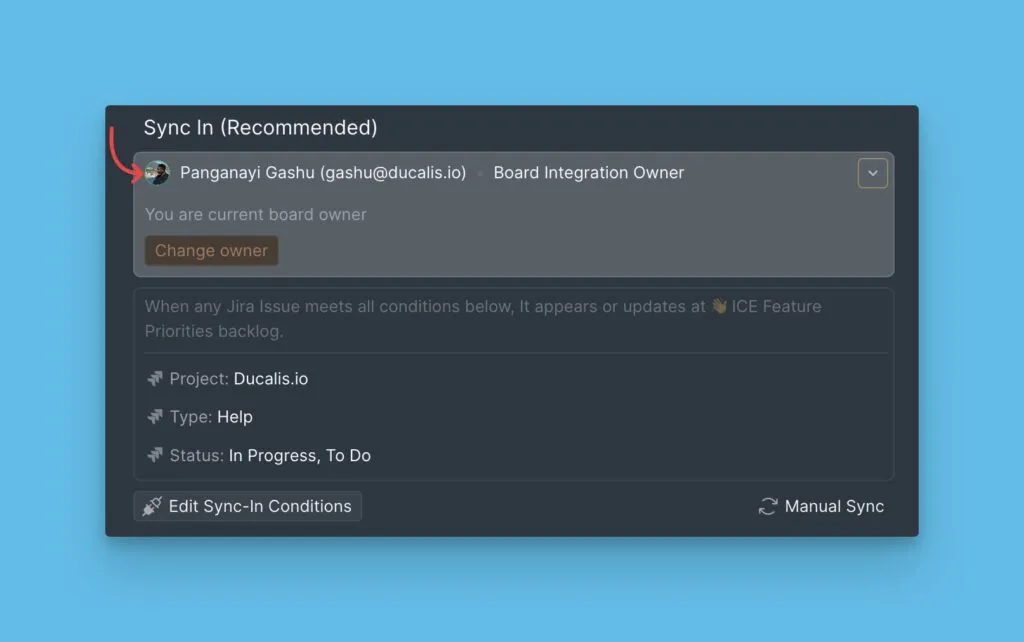 新しいボードオーナーの確認