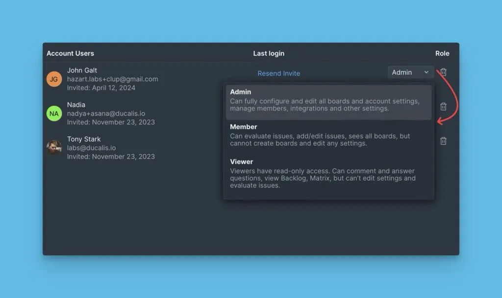 ユーザーの役割と権限の概要