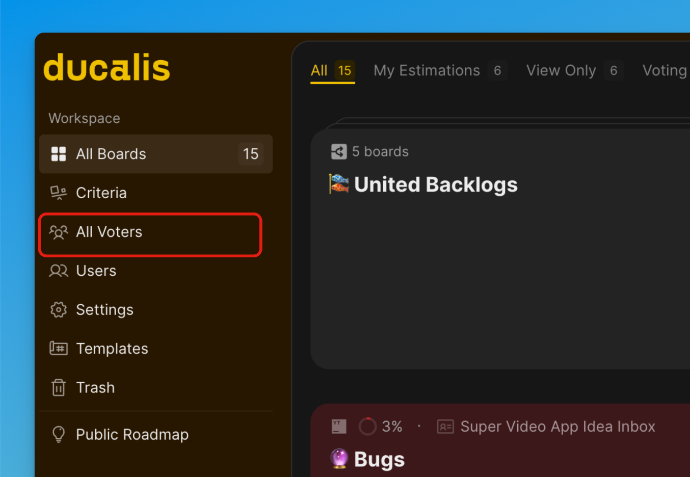 全投票者の設定