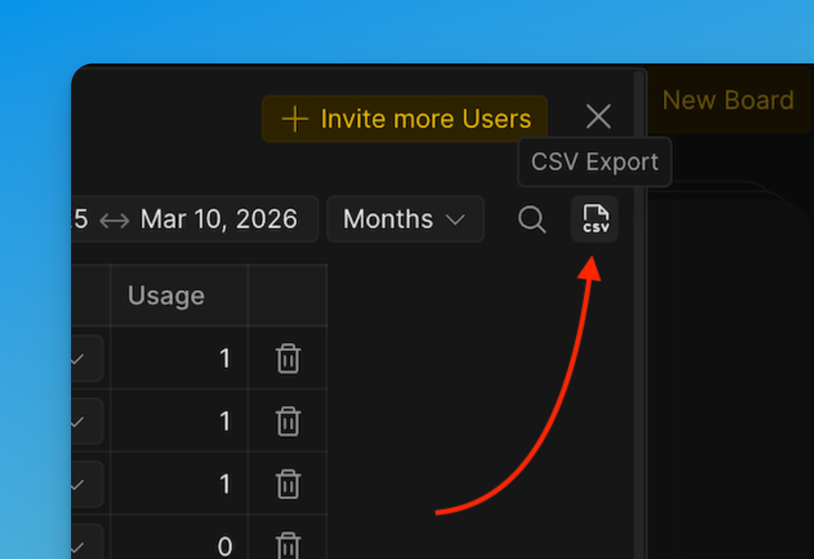 CSV エクスポートアイコン