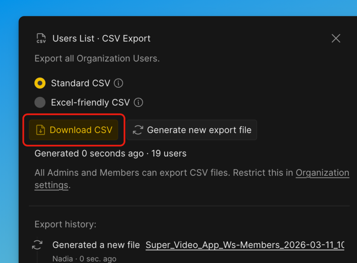 ダウンロードボタン