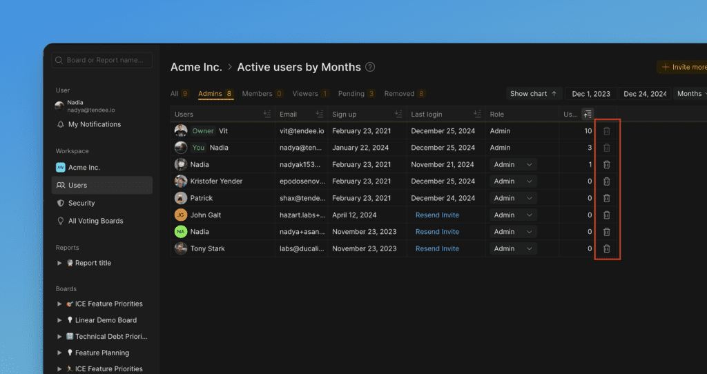 ユーザー削除ボタン