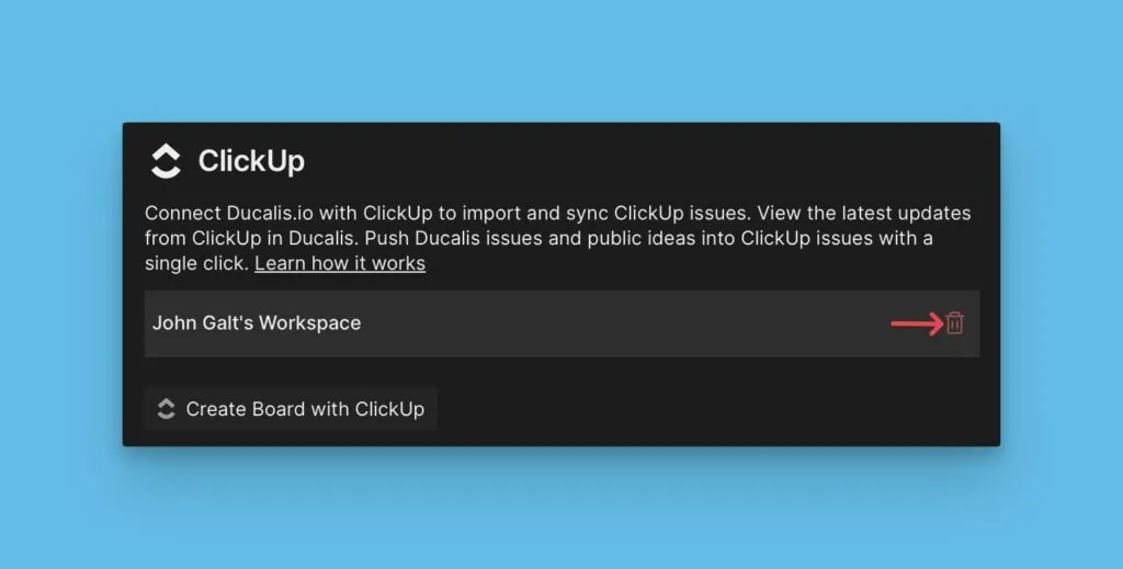 インテグレーション削除オプション