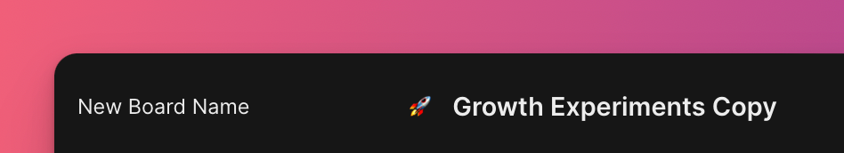 ボード名フィールド