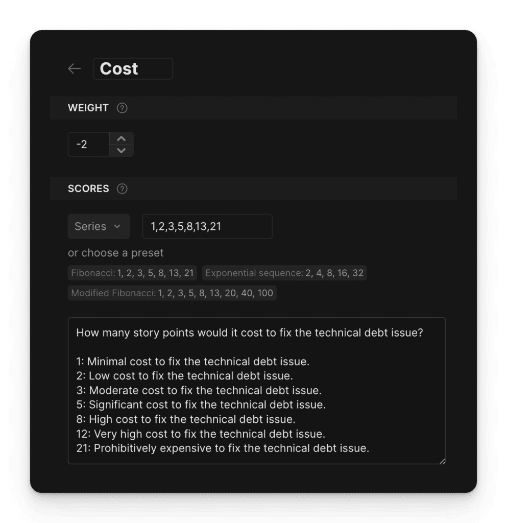 技術的負債バックログの優先順位付けをより良く理解するための評価基準のカスタマイズ