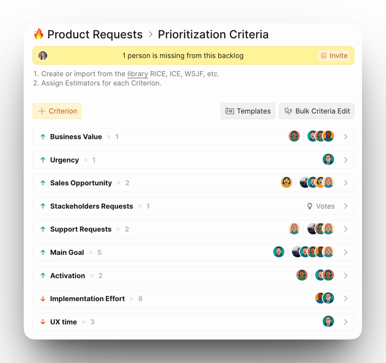 Birden fazla kriter ekleyin