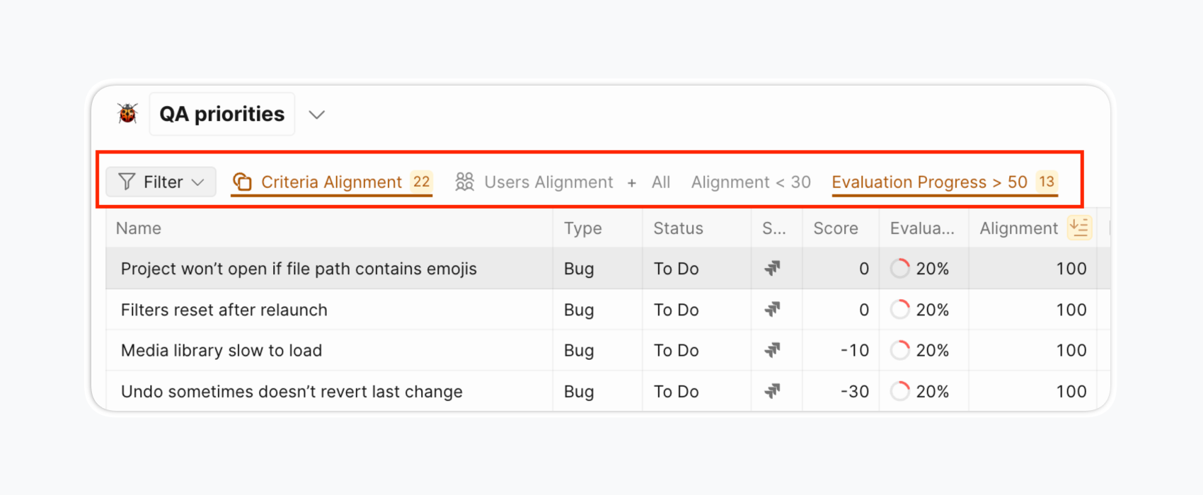 フィルタを作成して共有