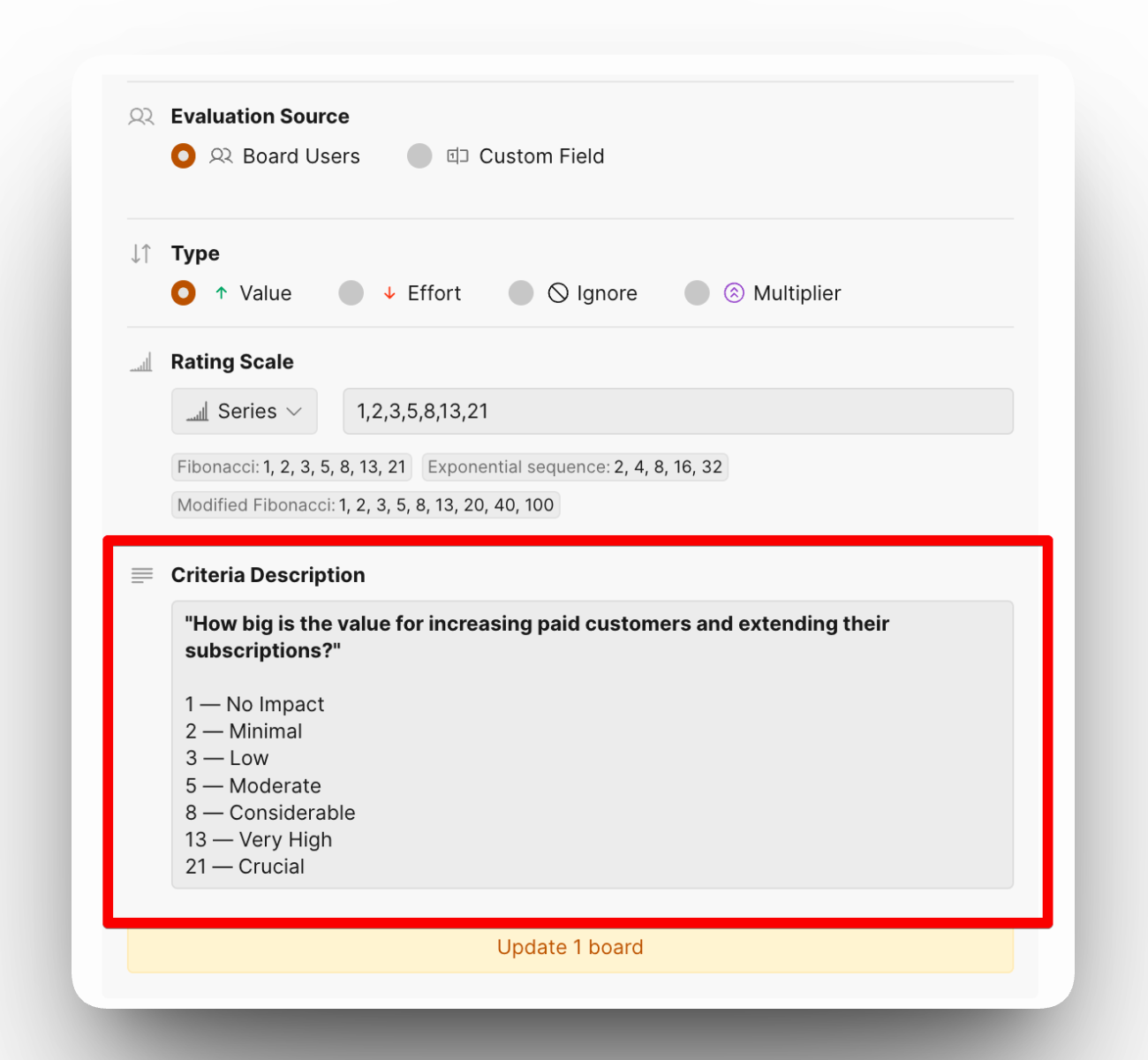 Kriter açıklamasını belirtin