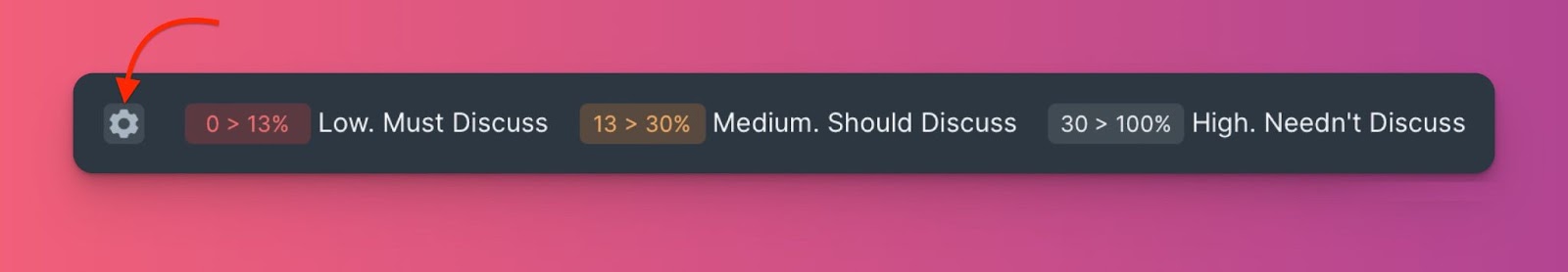 Übereinstimmungsprozentskala mit Farbcodierung