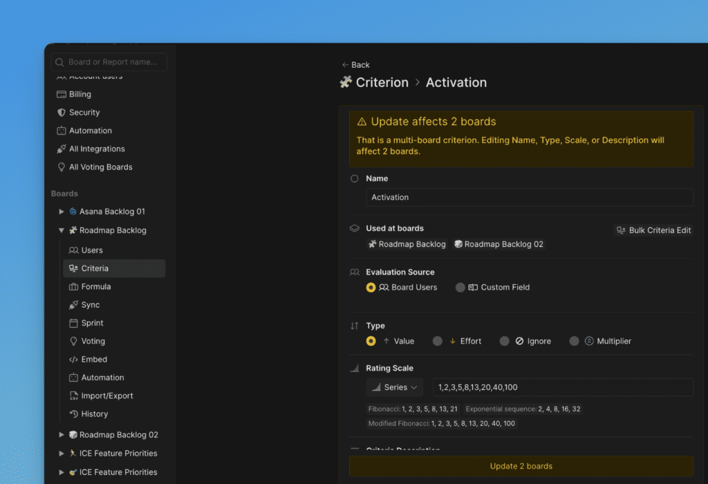グローバル基準編集の通知