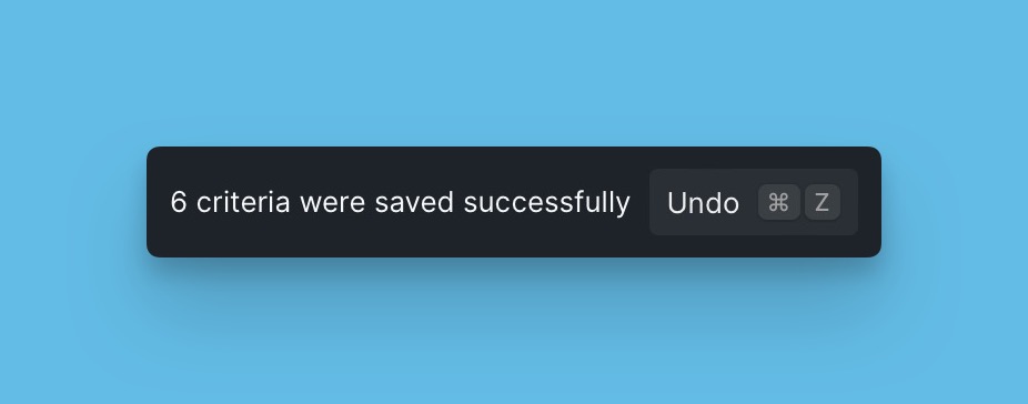 Rückgängig-Benachrichtigung