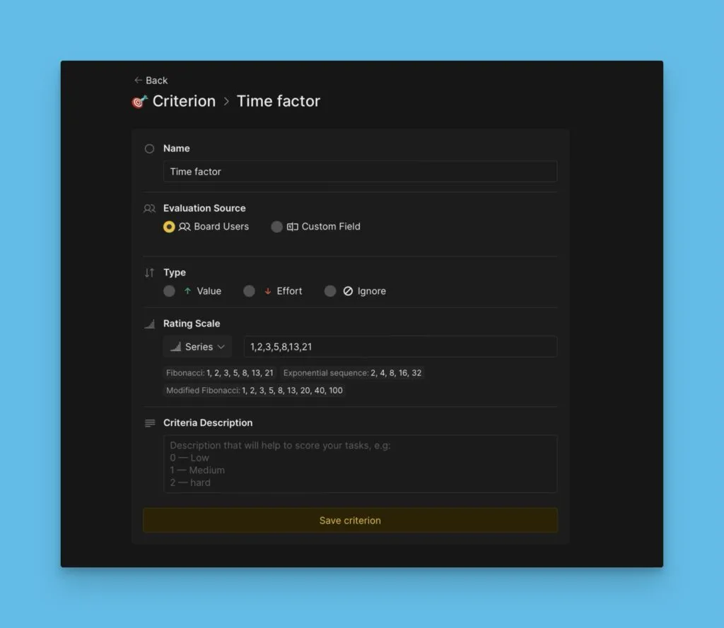 基準プロパティフォーム