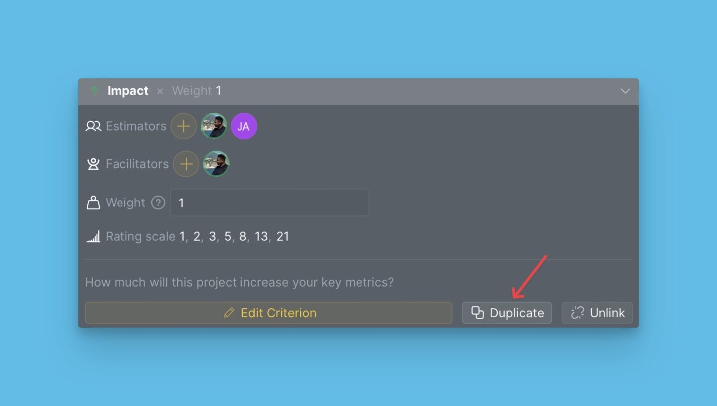 Duplizieren-Schaltfläche