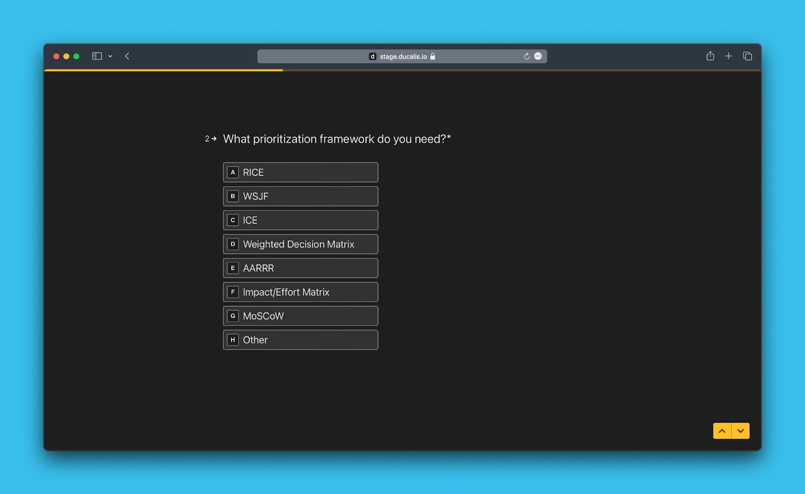 Template-Auswahl beim Erstellen eines Boards
