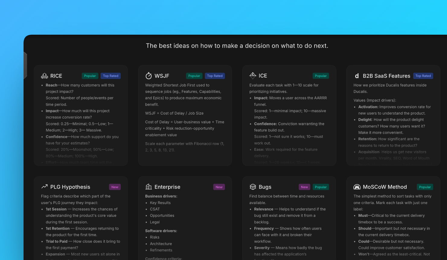 Şablon kütüphanesi sayfası