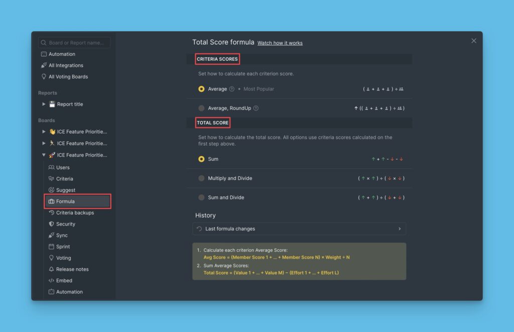 Zweistufige Berechnung: Kriterium-Score dann Endergebnis