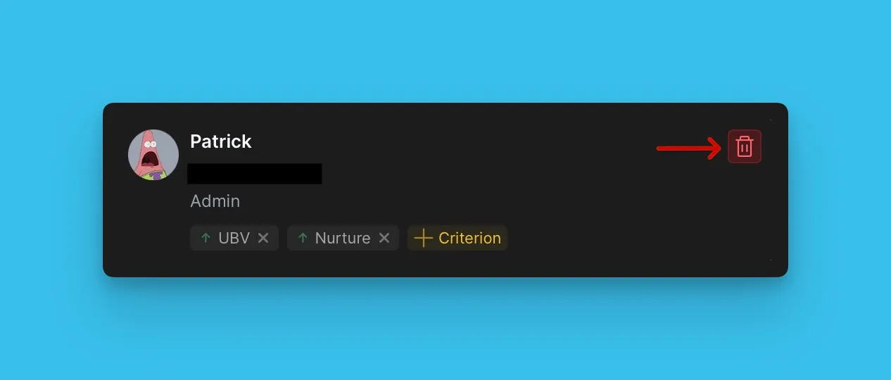 ユーザー削除オプション
