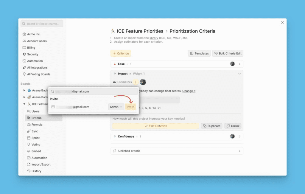 Nutzer per E-Mail hinzufügen