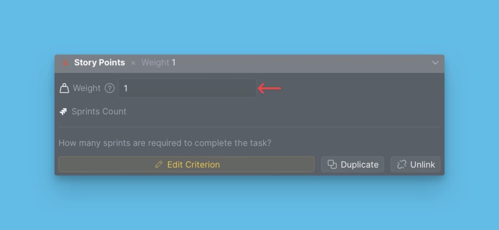 Kriteriengewichtungs-Anpassungssteuerung