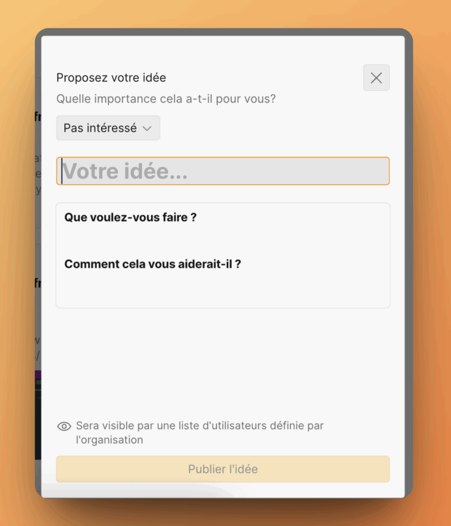 Formular Idee erstellen in einer anderen Sprache