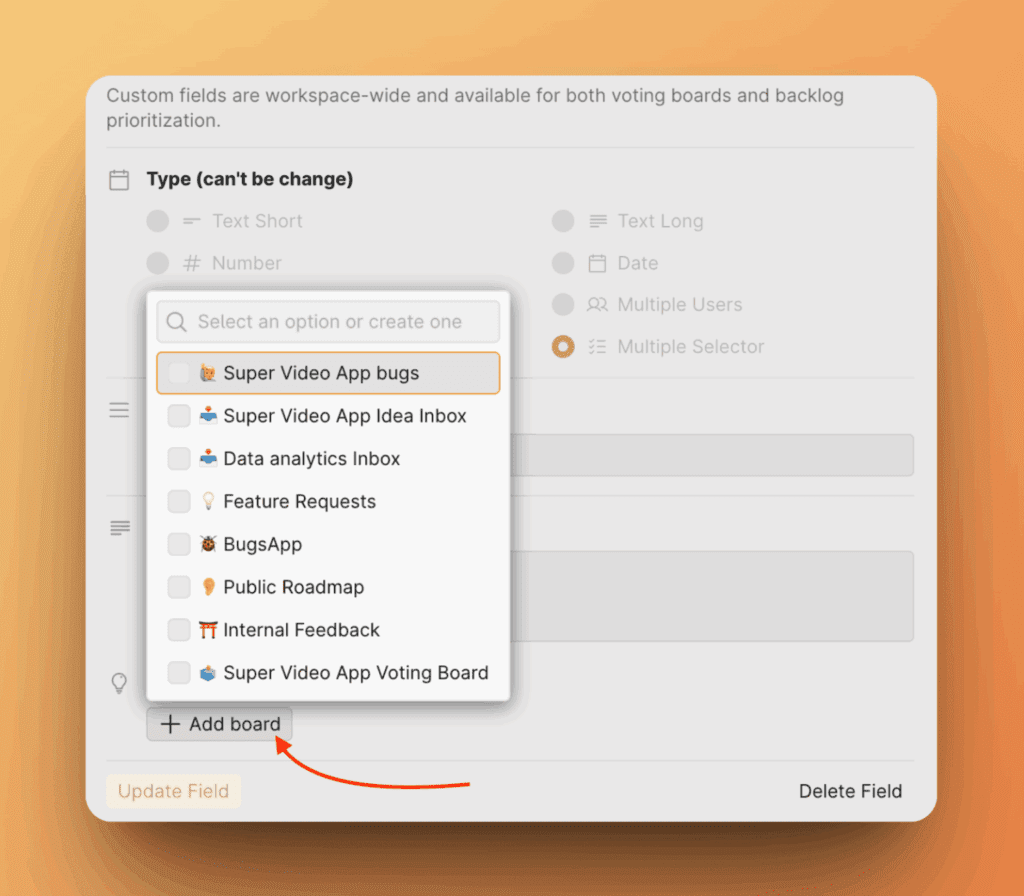 投票者向けフィールド表示設定