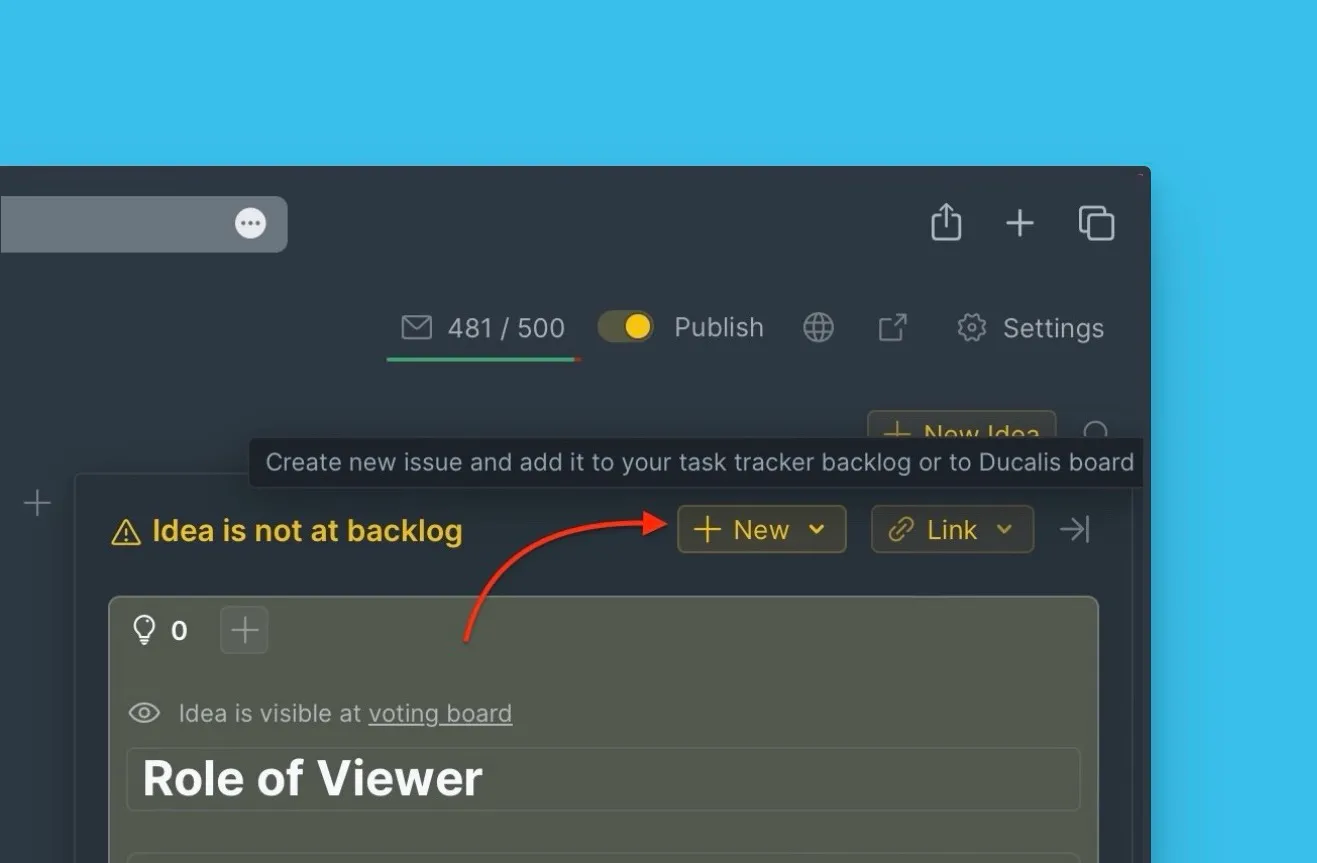内部バックログへのアイデア追加ワークフロー