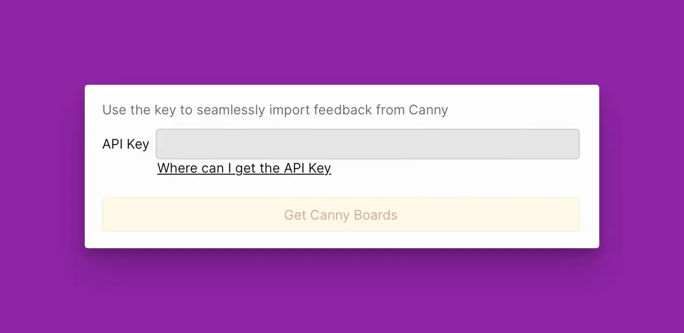 API キーをフィールドに貼り付け
