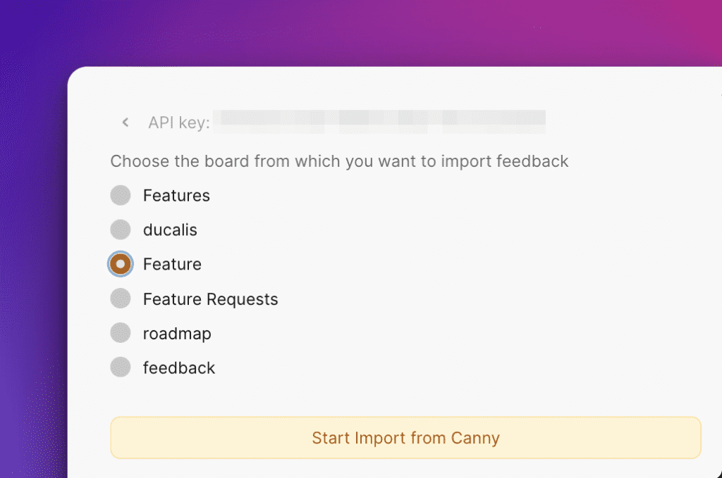 Dropdown zur Board-Auswahl