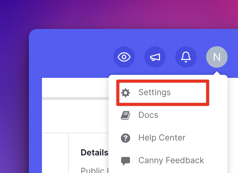 Option für Canny-Einstellungen