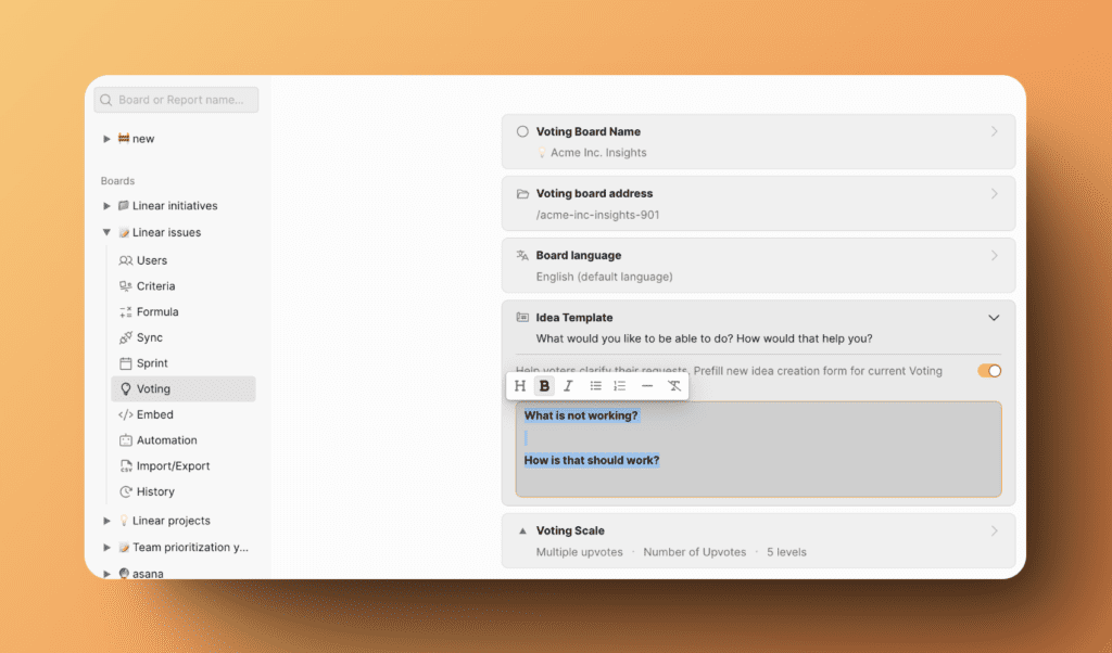 Template-Toggle mit Standard-Template aktivieren