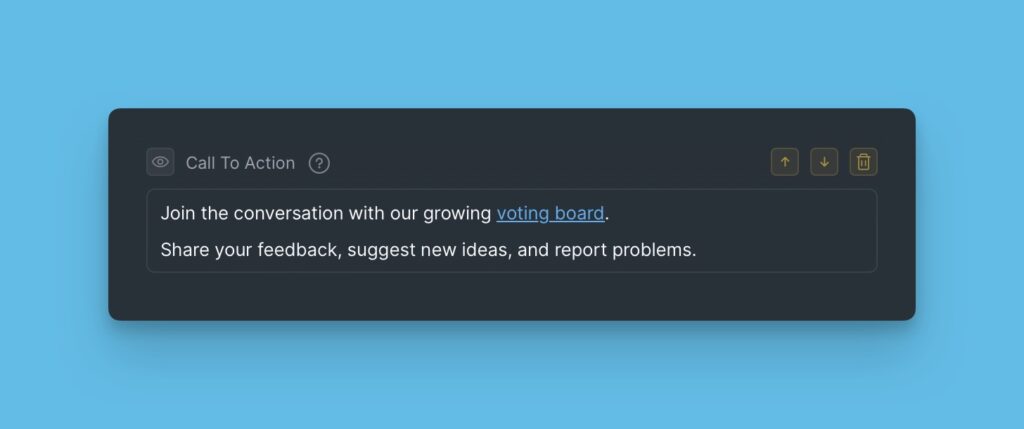 Call To Action Block