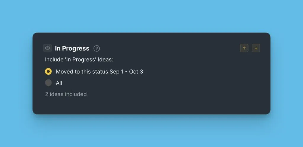 アイデア選択オプション