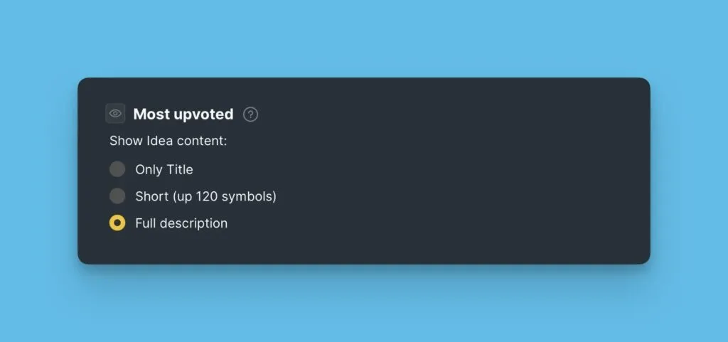 完全な説明表示