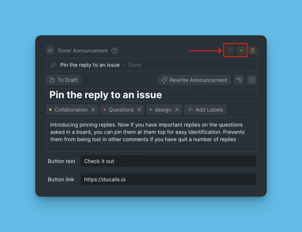 Blöcke neu anordnen