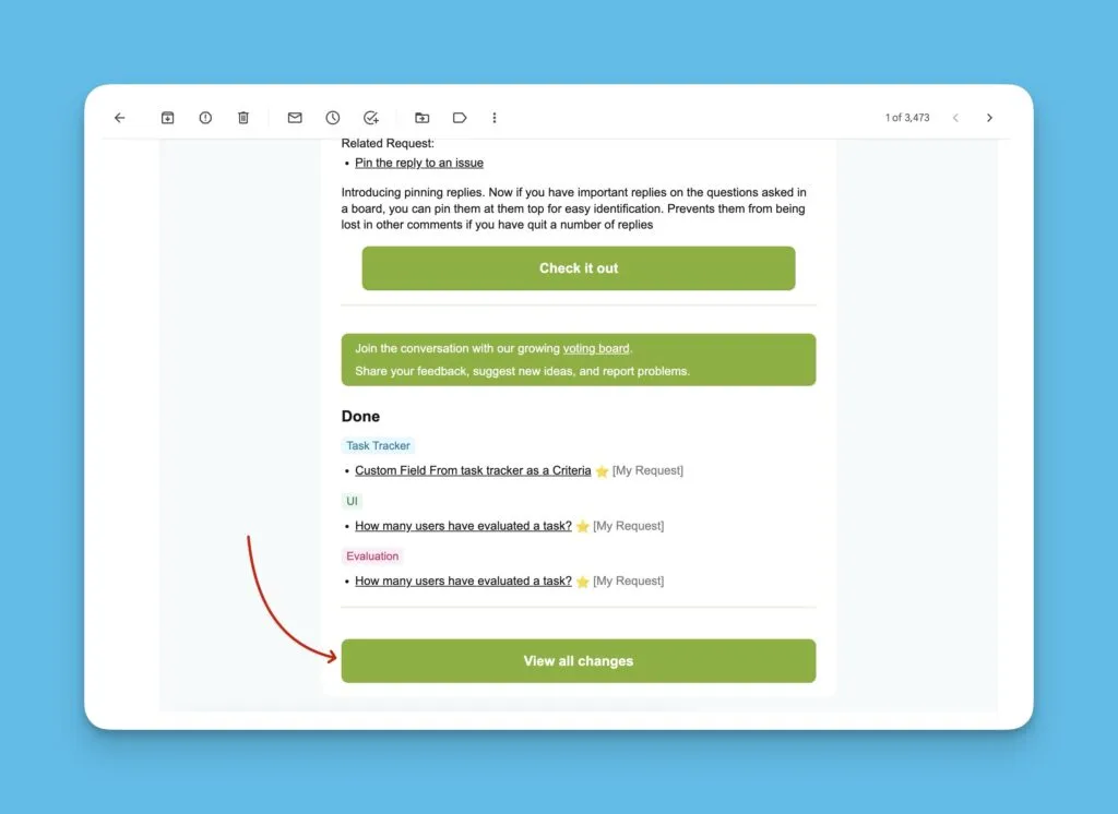 すべての変更を表示ボタン