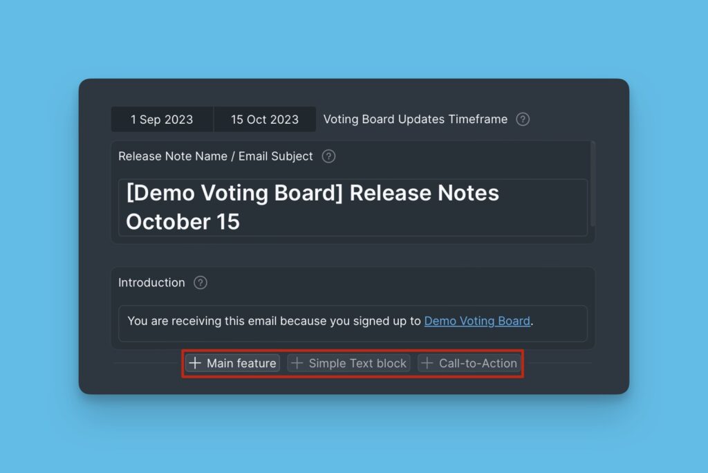 Optionen zum Hinzufügen von Blöcken, die beim Überfahren unter einem Block erscheinen