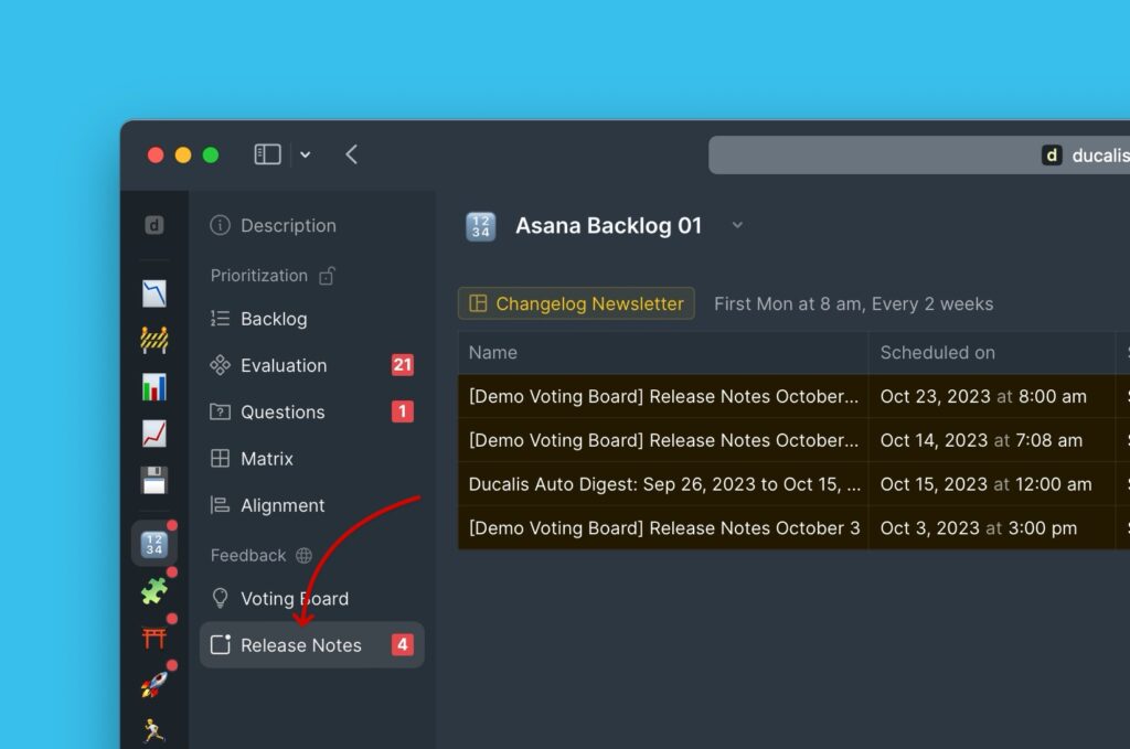 Release Notes Navigationslink
