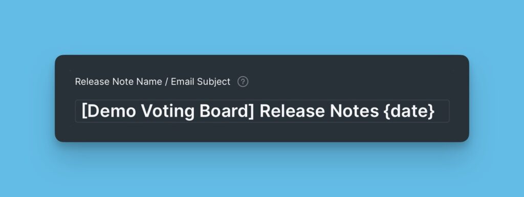 Titel-Block mit Variablenoptionen