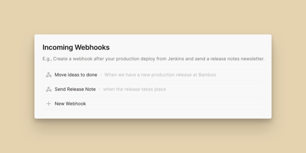 Mehrere Webhook-Integrationen mit CI-Tools