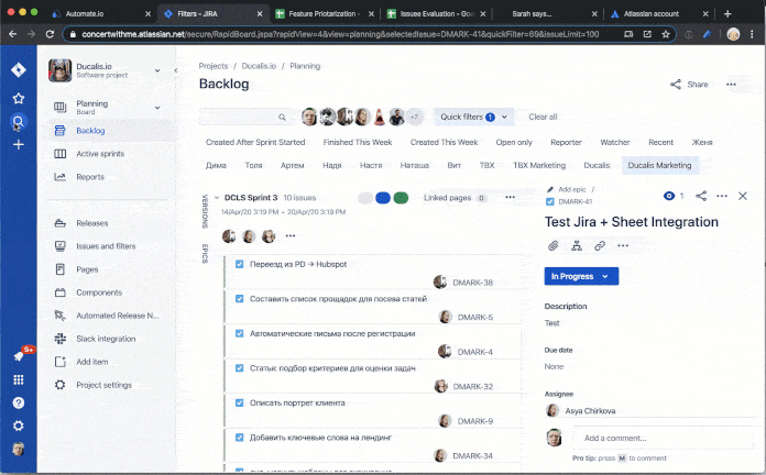Vorgänge aus Jira als CSV exportieren