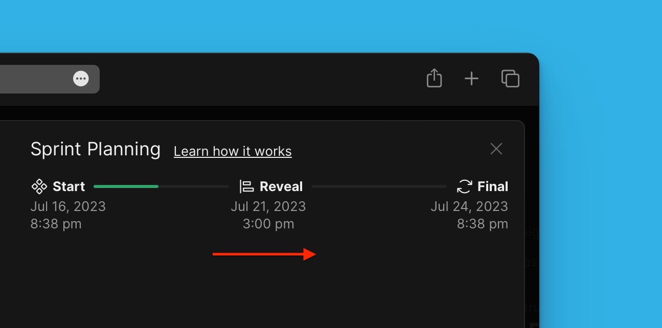 Sprint planning configuration interface