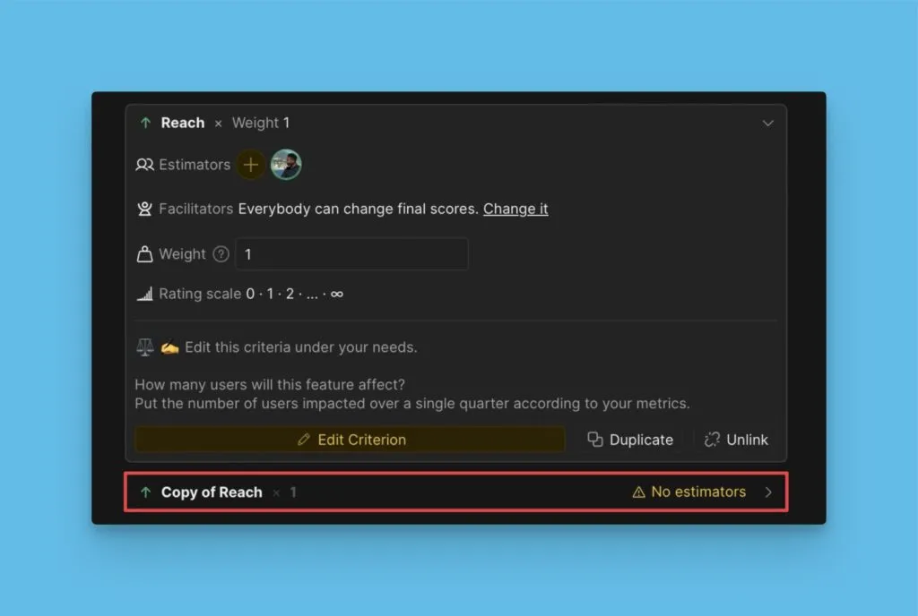 複製された基準