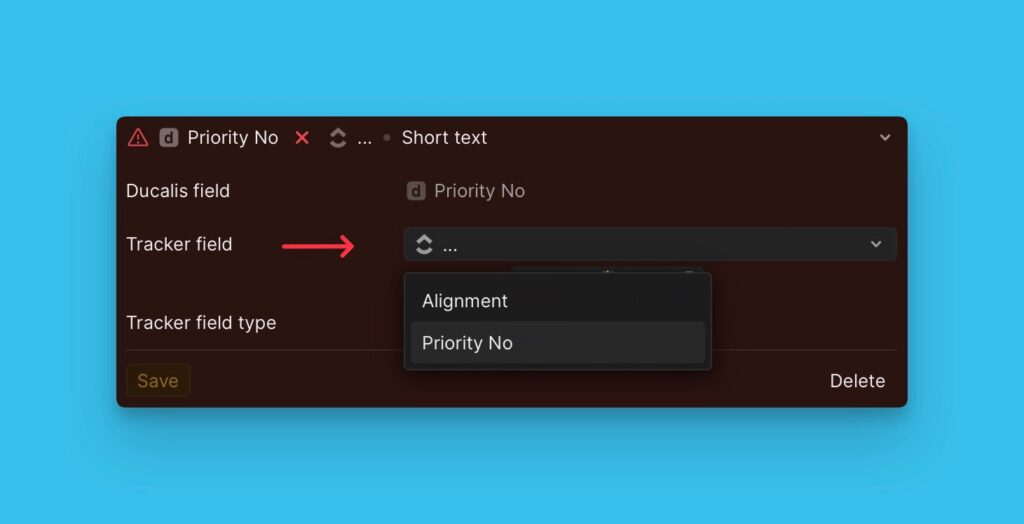 Field mapping interface