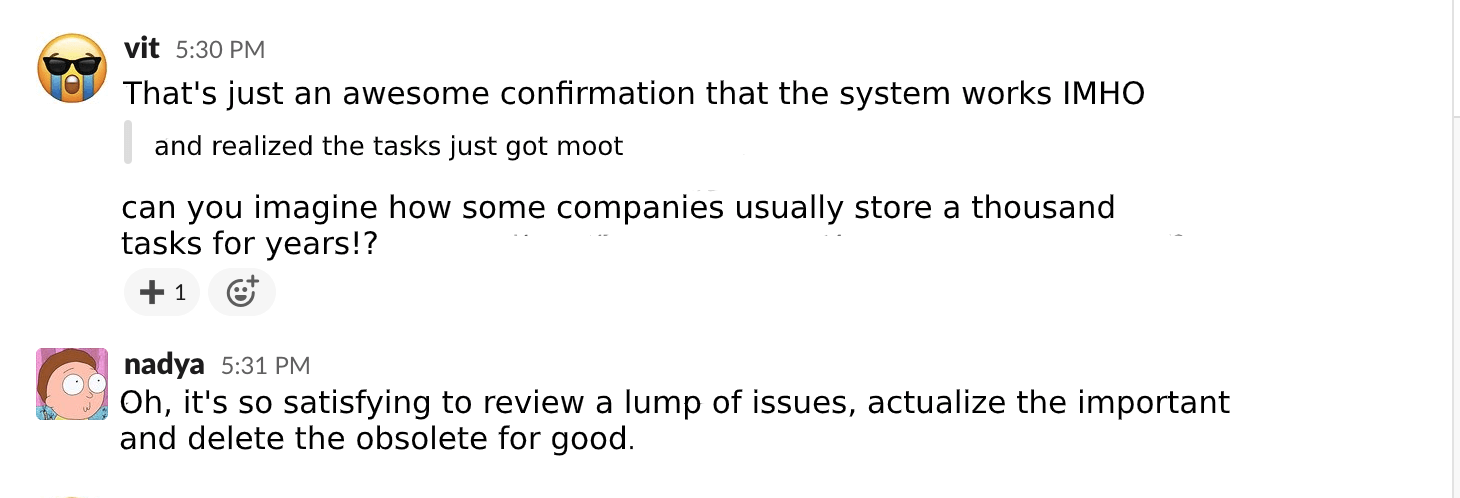 Task prioritization example
