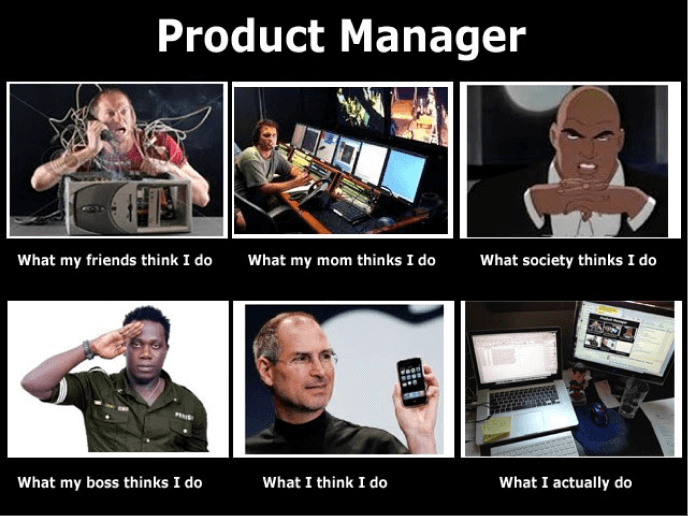Superhero product manager concept