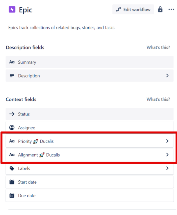 Create alignment field