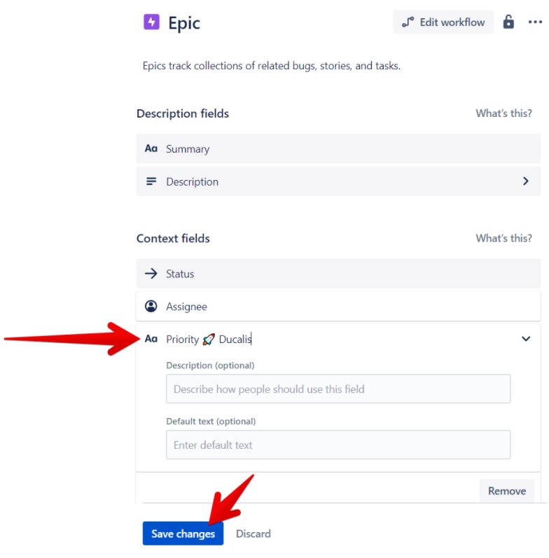 優先度フィールドを保存