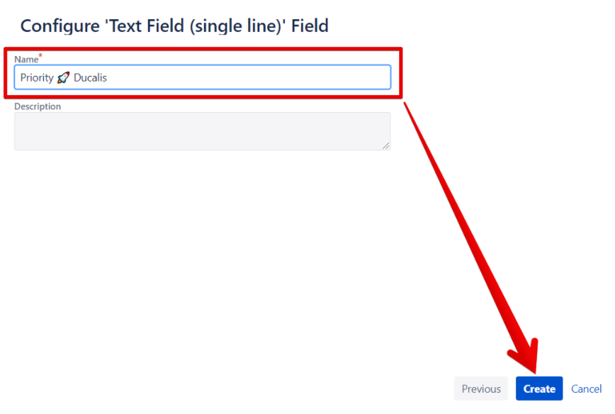 Paste and create field