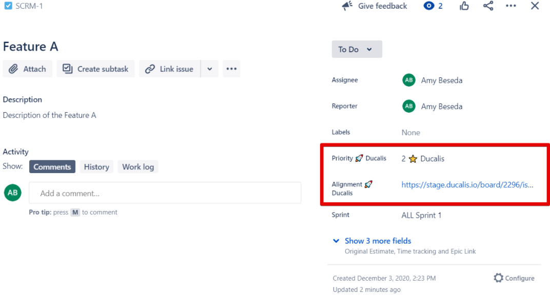 優先度と合意度フィールド