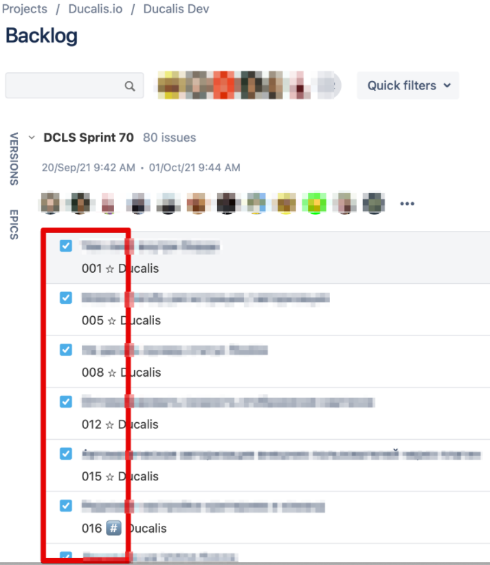 優先順位付けされた課題